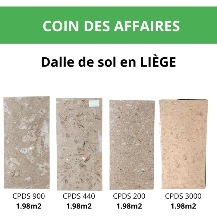 Dalles de sol, dalles murales et parquet flottant en liège (dépôt-vente) – Image 3