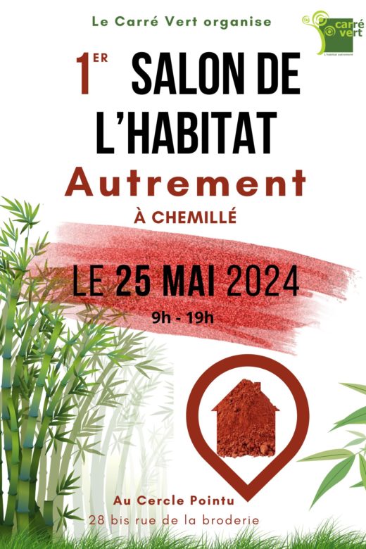 Affiche 1er salon de l'habitat autrement à Chemillé 2024