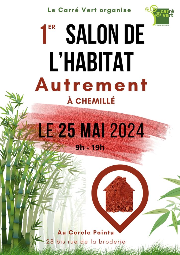 Affiche 1er salon de l'habitat autrement à Chemillé 2024