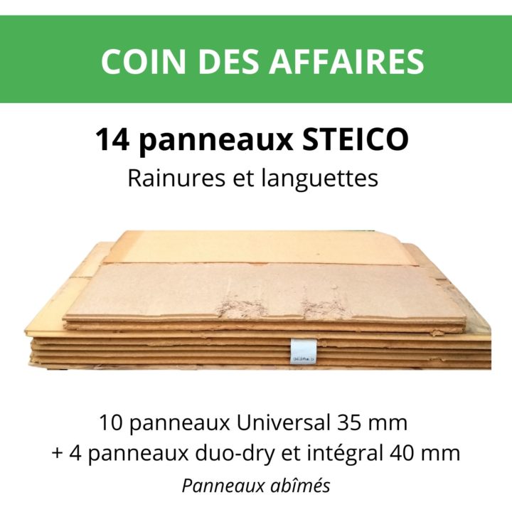 Lot Steico Universal Dry rainure et languette (-60%)